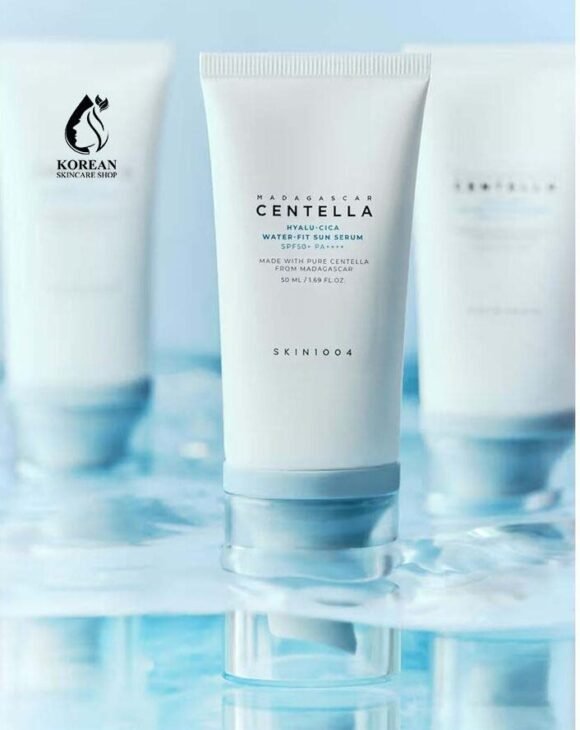 Skin1004 Madagascar Centella Hyalu-Cica Water Fit Sun Serum SPF50+ PA++++ – Lightweight Hydrating Korean Sunscreen 50ml