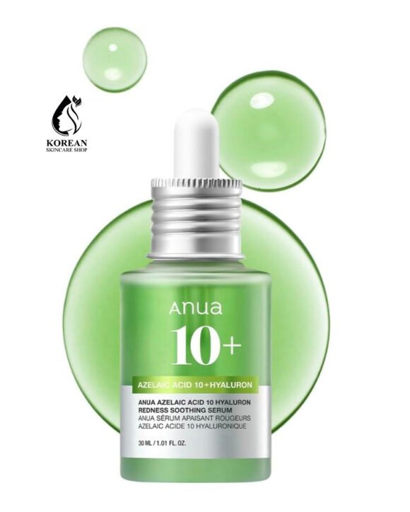 Anua Azelaic Acid 10 Hyaluron Redness Soothing Serum – 30ml | Anti-Acne, Calming & Hydrating Solution