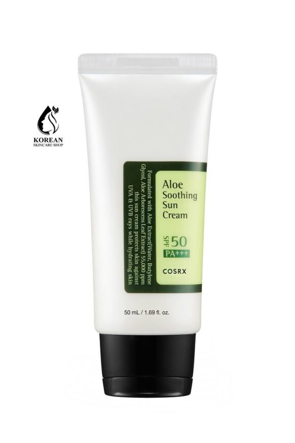 COSRX Aloe Soothing Sun Cream SPF50+ PA+++ – Hydrating & Calming Korean Sunscreen (50ml)