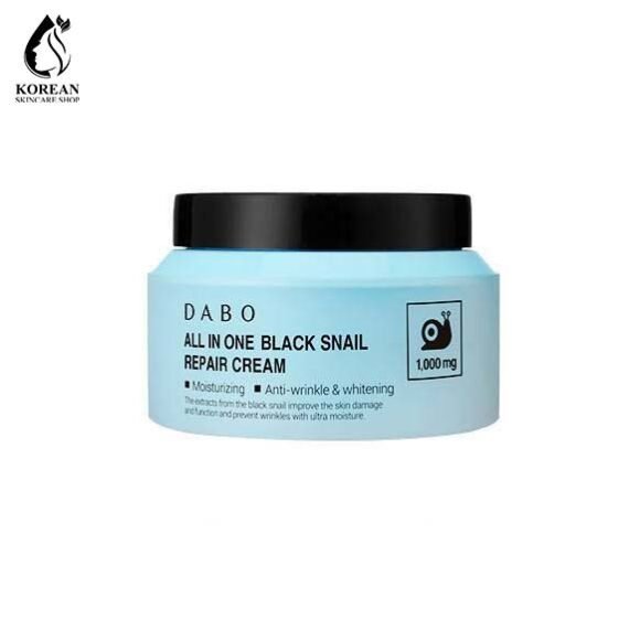 DABO All In One Black Snail Repair Cream 100g – Anti-Aging & Skin Repair Korean Moisturizer