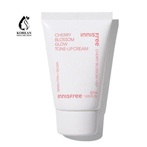 Innisfree Jeju Cherry Blossom Glow Tone Up Cream (50ml) – Instant Brightening & Radiance Boost