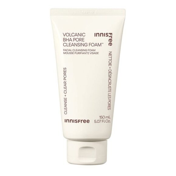 Innisfree Volcanic BHA Pore Cleansing Foam – Deep Cleanser for Oily & Acne-Prone Skin
