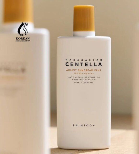 SKIN1004 Madagascar Centella Air-Fit Suncream Plus SPF50+ PA++++ – Lightweight & Calming Korean Sunscreen (50ml)