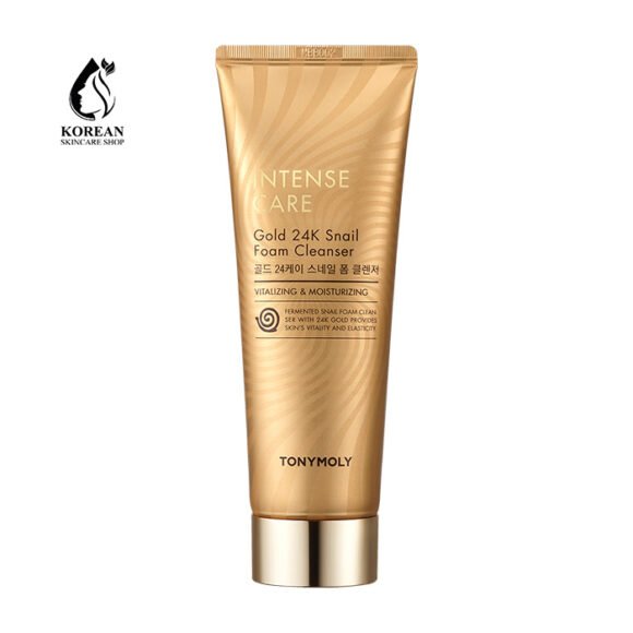 TONYMOLY Intense Care Gold 24K Snail Foam Cleanser – Luxurious & Nourishing Face Wash