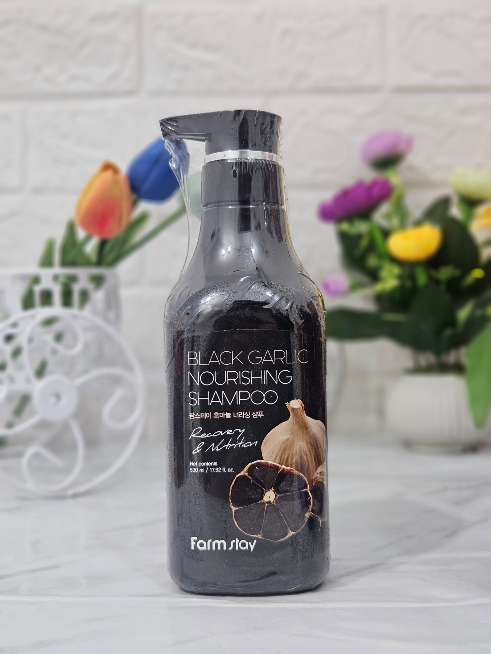 Farmstay Black Garlic Nourishing Shampoo – 530ml